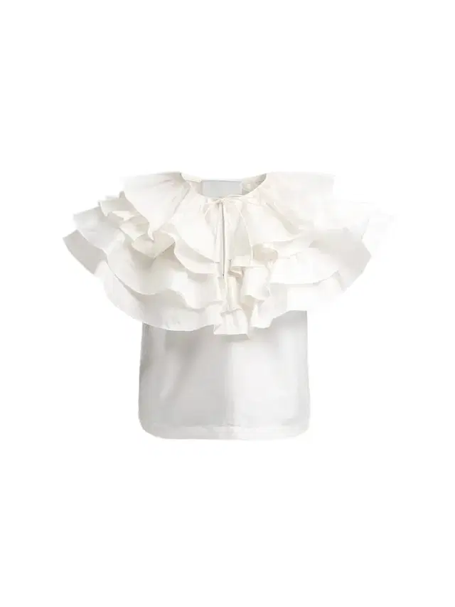 AKNVAS Women's Linda Taffeta Cape Top - Cream