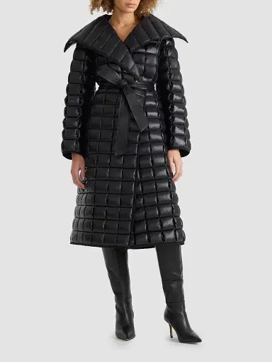 Mackage Women's Diva Long Down Coat - Black - Size Large | Thumbnail 2