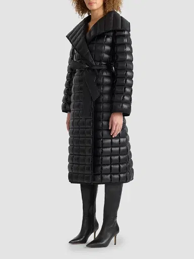 Mackage Women's Diva Long Down Coat - Black - Size Large | Thumbnail 4
