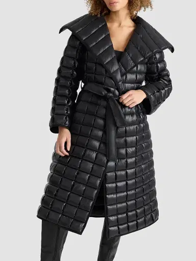Mackage Women's Diva Long Down Coat - Black - Size Large | Thumbnail 7