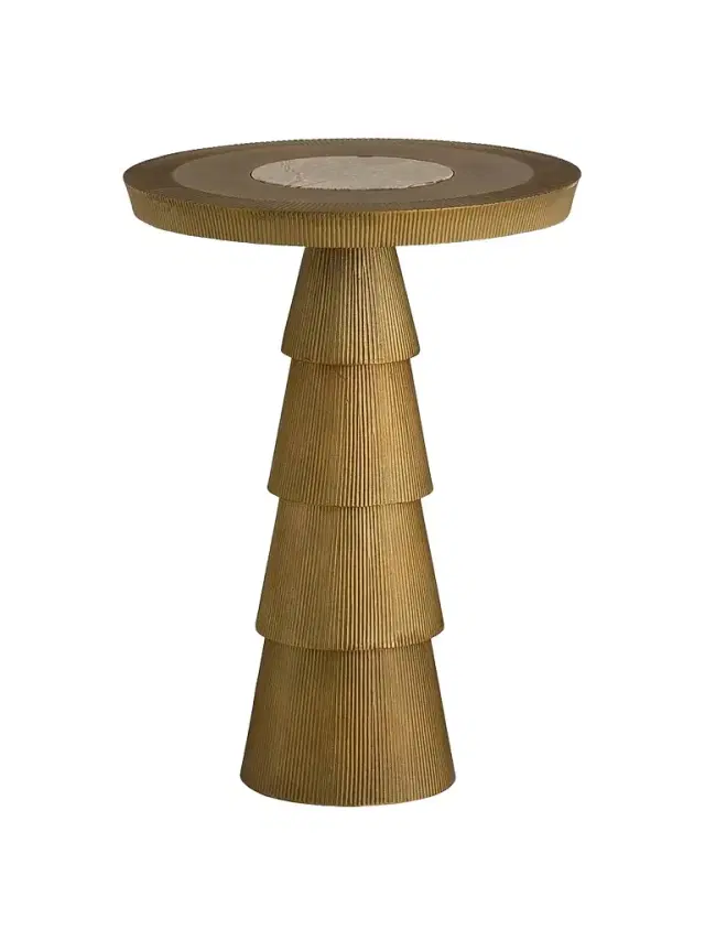 Arteriors Mathis End Table - Gold