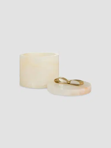 Arteriors Monet Large Container - White | Thumbnail 2 Arteriors Monet Large Container - White | Thumbnail 2