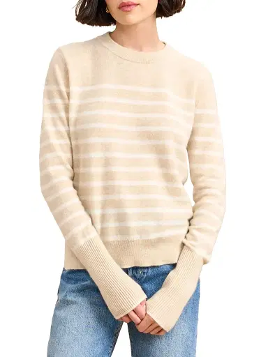 La Ligne Women's Lean Lines Sweater - Tan Cream - Size XL | Thumbnail 1 La Ligne Women's Lean Lines Sweater - Tan Cream - Size XL | Thumbnail 1