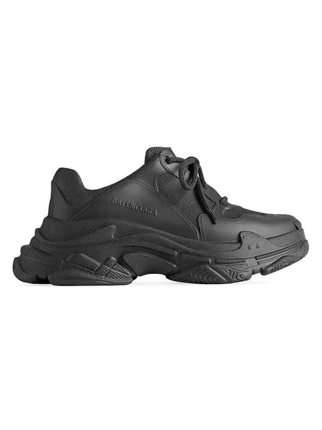 Balenciaga Men's Triple S Mold Sneakers - Black