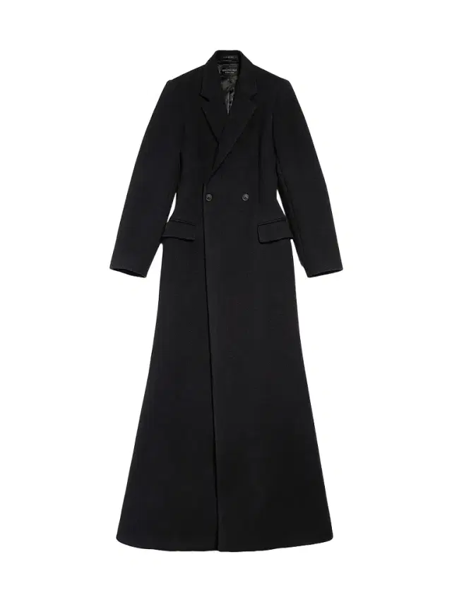 Balenciaga Women's Godet Maxi Coat - Black