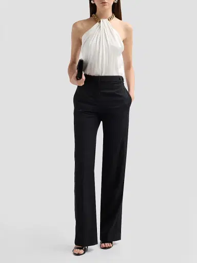 Stella McCartney Women's Tuxedo Wool Slim Pants | Thumbnail 2 Stella McCartney Women's Tuxedo Wool Slim Pants | Thumbnail 2