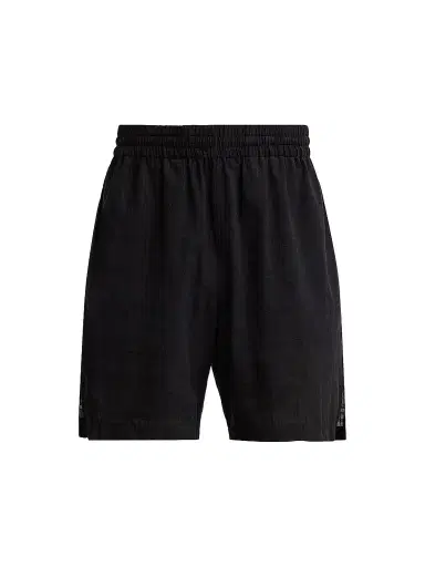 Burberry Men's Hector Check Cotton Voile Shorts - Black Check | Thumbnail 1