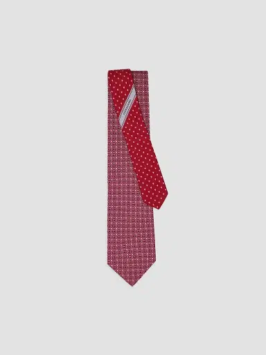 Ferragamo Men's Gancini Heart Silk Tie | Thumbnail 2 Ferragamo Men's Gancini Heart Silk Tie | Thumbnail 2