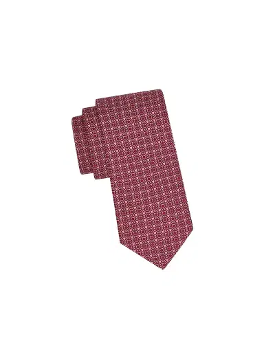 Ferragamo Men's Gancini Heart Silk Tie | Thumbnail 1 Ferragamo Men's Gancini Heart Silk Tie | Thumbnail 1