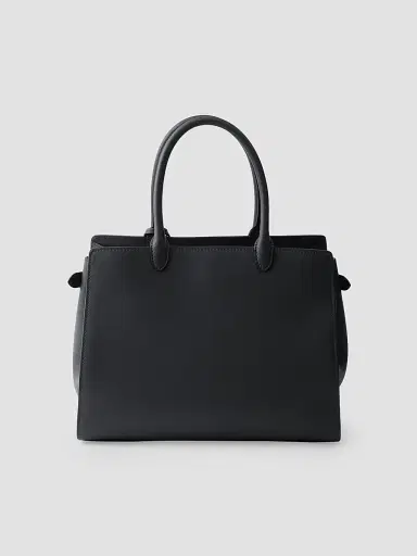 Prada Women's Prelude Large Leather Top Handle Bag - Black | Thumbnail 3