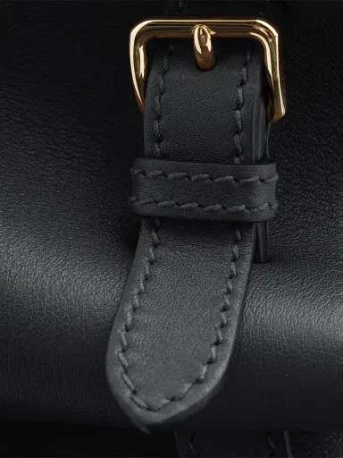 Prada Women's Prelude Large Leather Top Handle Bag - Black | Thumbnail 5