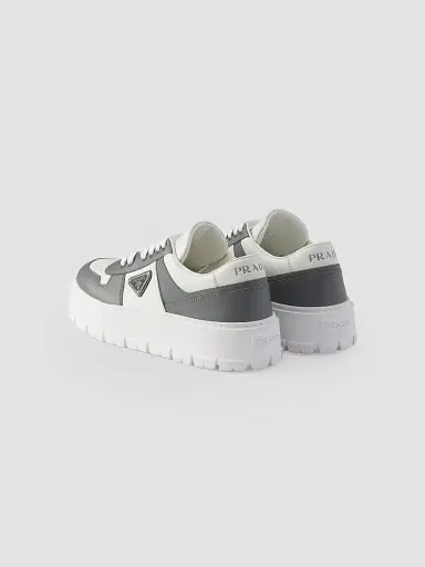 Prada Men's Leather Sneakers - White - Size 10.5 | Thumbnail 2