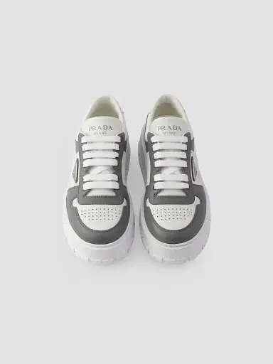 Prada Men's Leather Sneakers - White - Size 10.5 | Thumbnail 4