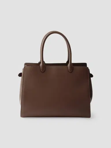 Prada Women's Prelude Large Leather Top Handle Bag - Brown | Thumbnail 3