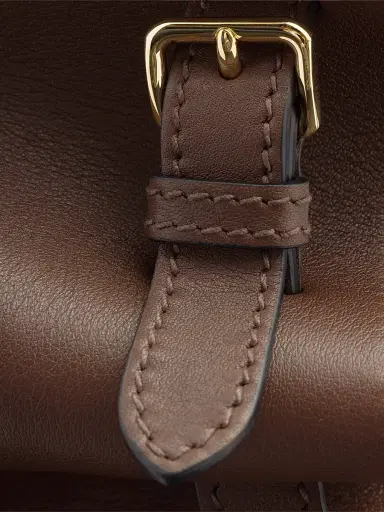 Prada Women's Prelude Large Leather Top Handle Bag - Brown | Thumbnail 5
