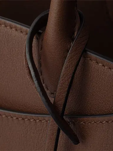 Prada Women's Prelude Large Leather Top Handle Bag - Brown | Thumbnail 6