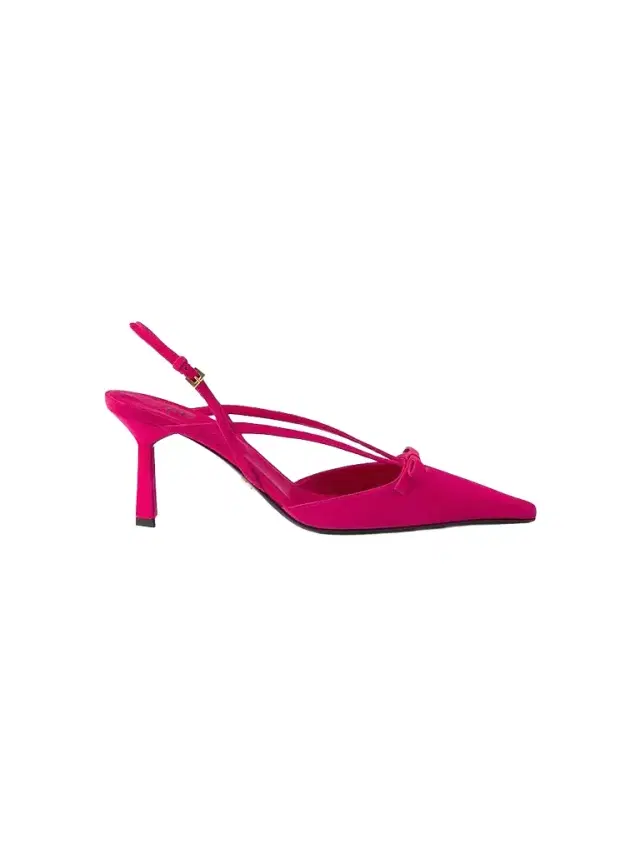 Prada Women's Suede Slingback Pumps - Pink