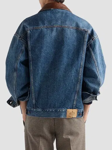 Prada Men's Denim Jacket - Blue - Size XL | Thumbnail 3 Prada Men's Denim Jacket - Blue - Size XL | Thumbnail 3