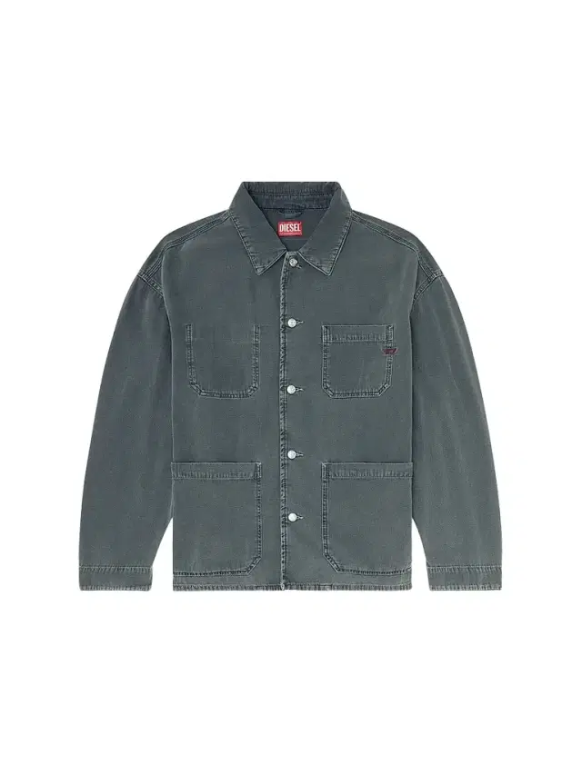 Diesel Men's Stack Cotton Utility Jacket - Antique Grey