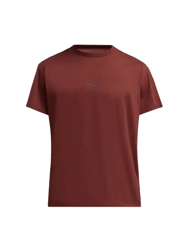 Maison Margiela Men's Logo Regular-Fit Cotton Crewneck T-Shirt - Bordeaux