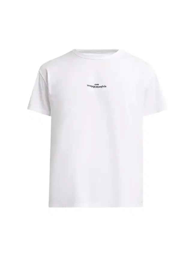 Maison Margiela Men's Logo Regular-Fit Cotton Crewneck T-Shirt - White