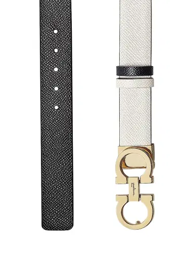 Ferragamo Women's Donna Gancini Buckle Reversible Leather Belt | Thumbnail 3