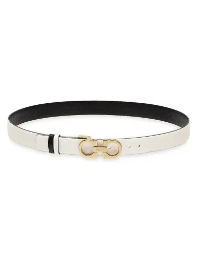 Ferragamo Women's Donna Gancini Buckle Reversible Leather Belt | Thumbnail 1