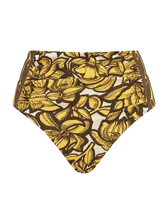ALÉMAIS Women's Mona High-Waisted Bikini Bottom - Yellow