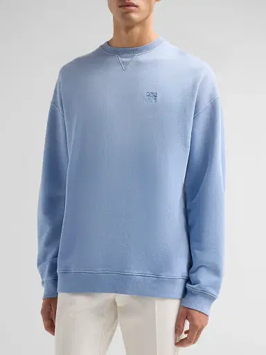 Loewe Men's Anagram Cotton Crewneck Sweatshirt | Thumbnail 4 Loewe Men's Anagram Cotton Crewneck Sweatshirt | Thumbnail 4