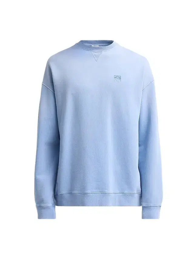 LOEWE Men's Anagram Cotton Crewneck Sweatshirt - Blue
