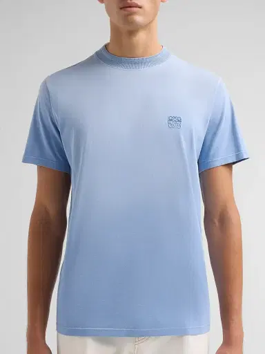 Loewe Men's Anagram Regular-Fit Cotton Crewneck T-Shirt - Blue - Size XXL | Thumbnail 5