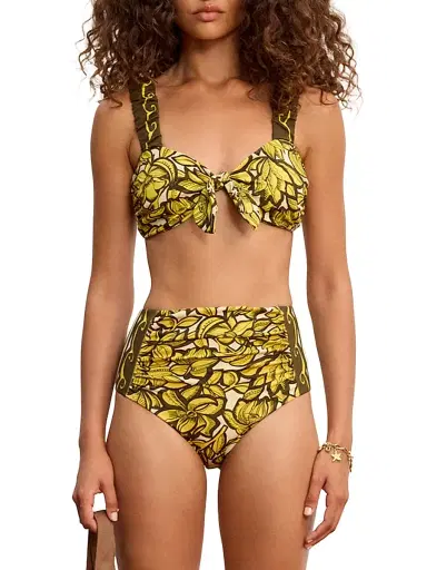 ALÉMAIS Women's Mona Floral Tie Bikini Top | Thumbnail 3 ALÉMAIS Women's Mona Floral Tie Bikini Top | Thumbnail 3