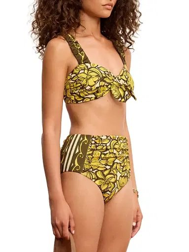 ALÉMAIS Women's Mona Floral Tie Bikini Top | Thumbnail 4 ALÉMAIS Women's Mona Floral Tie Bikini Top | Thumbnail 4