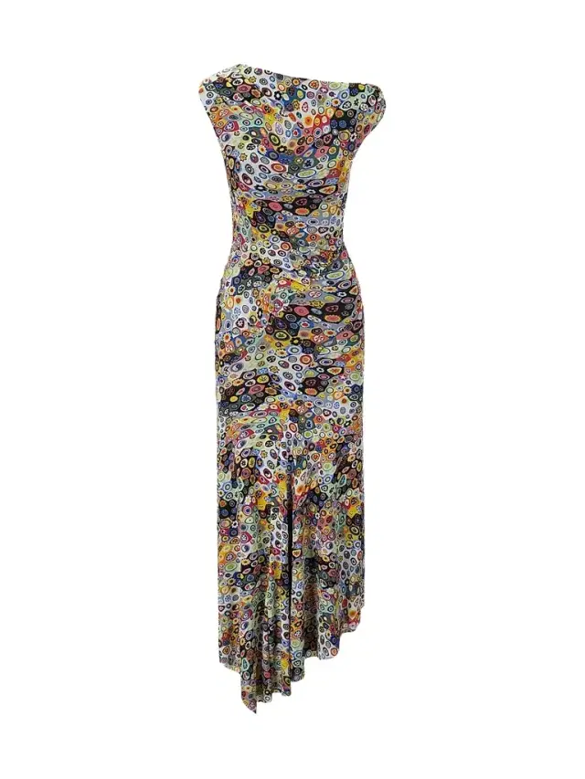 Women's Amaris Asymmetric Maxi Dress - Millefiori Mosaic - Size XL