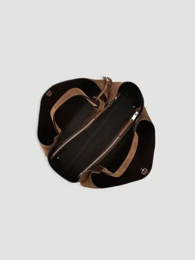 Tod's Women's Medium Logo Suede Tote Bag | Thumbnail 3