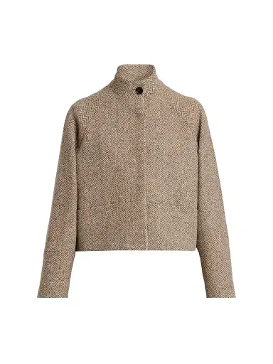 Kiton Women's Cashmere-Wool Short Jacket - Beige | Thumbnail 1