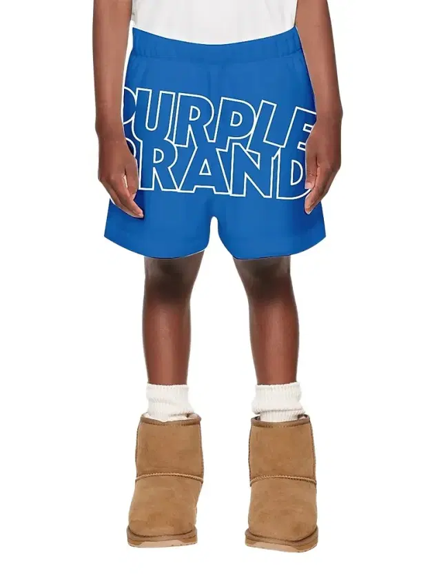 Purple Brand Little Boy's & Boy's Fleece Raw-Edge Shorts - Blue