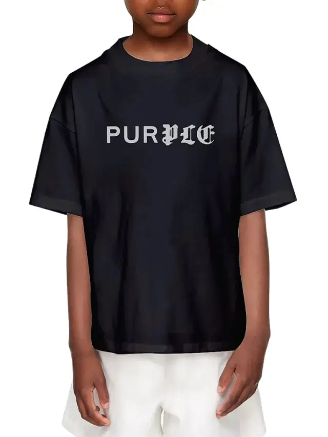 Purple Brand Little Boy's & Boy's Logo Jersey T-Shirt - Black
