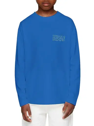 Purple Brand Little Boy's & Boy's Logo Long-Sleeve Shirt - Blue | Thumbnail 1