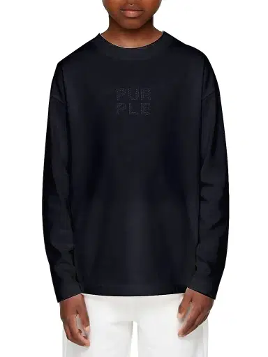 Purple Brand Little Boy's & Boy's Cotton Jersey Shirt - Black | Thumbnail 1