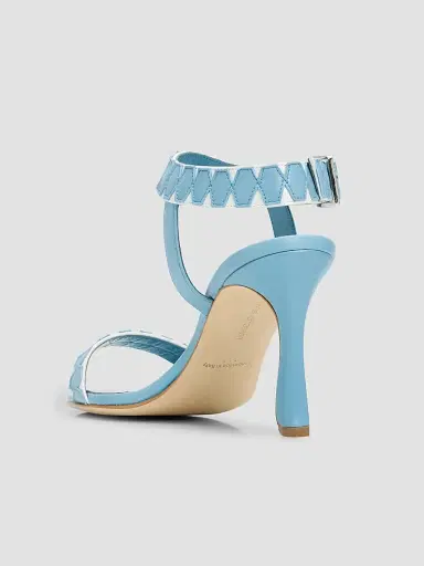 Manolo Blahnik Women's Coron Geometric Leather Sandals | Thumbnail 4 Manolo Blahnik Women's Coron Geometric Leather Sandals | Thumbnail 4