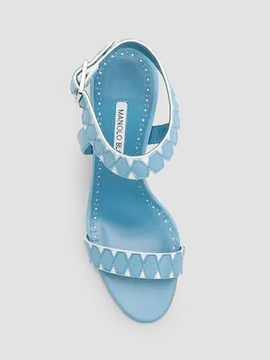 Manolo Blahnik Women's Coron Geometric Leather Sandals | Thumbnail 5 Manolo Blahnik Women's Coron Geometric Leather Sandals | Thumbnail 5