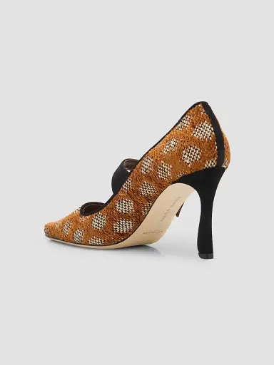 Manolo Blahnik Women's Petronia Geometric Mary Jane Pumps | Thumbnail 4