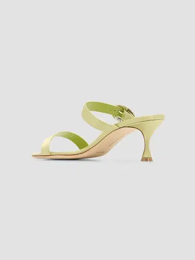 Manolo Blahnik Women's Zutosanmu 50MM Sandals - Medium Green | Thumbnail 4 Manolo Blahnik Women's Zutosanmu 50MM Sandals - Medium Green | Thumbnail 4