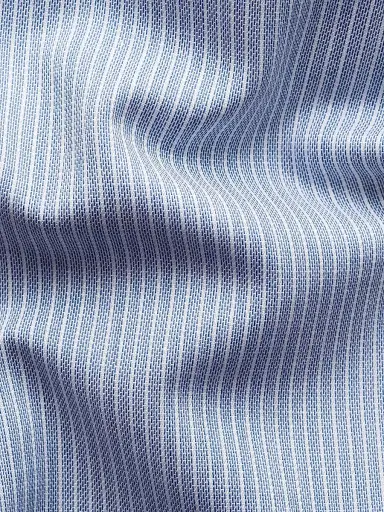 Eton Men's Striped Cotton-Blend Slim-Fit Shirt - Navy Blue - Size 17.5 | Thumbnail 8