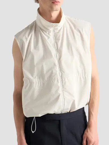 Prada Men's Re-Nylon Vest - Beige Khaki | Thumbnail 2