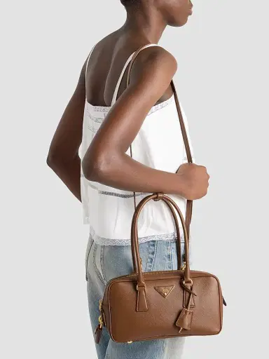 Prada Women's Small Saffiano Leather Top Handle Bag | Thumbnail 3