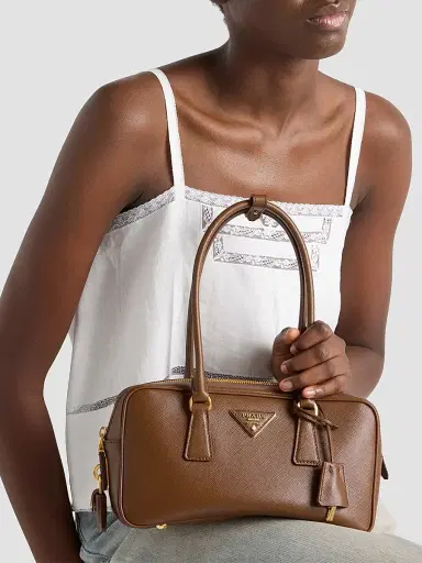 Prada Women's Small Saffiano Leather Top Handle Bag | Thumbnail 4