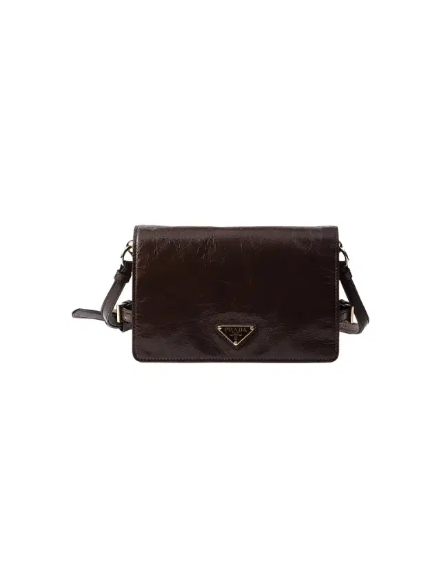 Women's Mini Leather Shoulder Bag - Dark Brown