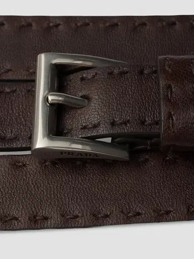 Prada Women's Antiqued Leather Belt | Thumbnail 4